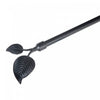 Ensemble de tringles à rideaux Foliole de 16 à 19 mm en métal - noir