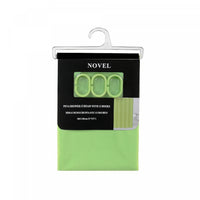 Rideau de douche PEVA vert avec 12 crochets en forme de C 71 x 71