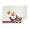 Tapis d’égouttage en microfibre orné d’un chef servant du poulet - ensemble de 2
