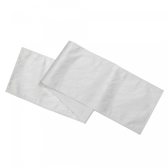 Chemin de table d'aspect marbre blanc 72 po en LurexMC