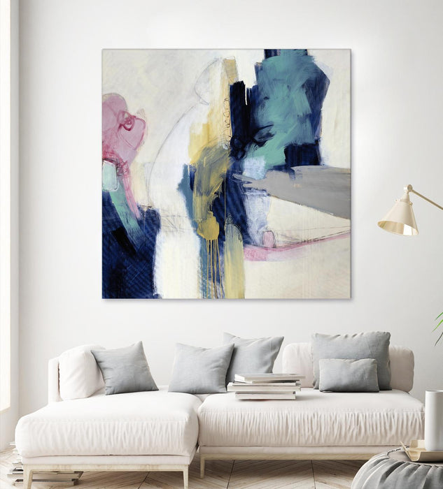 Œuvre d’art murale Giant Art « Acrobatic Swimmer » 54 x 54