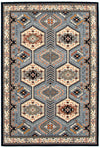 Carpette Edwin bleu marin ivoire - 5 pix 7 pi