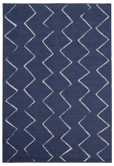 Carpette Kimi bleue 3 pi 11 po x 5 pi 7 po