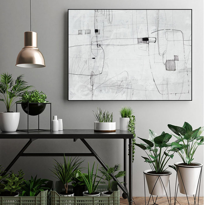 Œuvre d’art murale sur toile encadrée noire « Parkour » 32 x 24