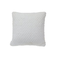 Coussin natté blanc - ensemble de 2 coussins