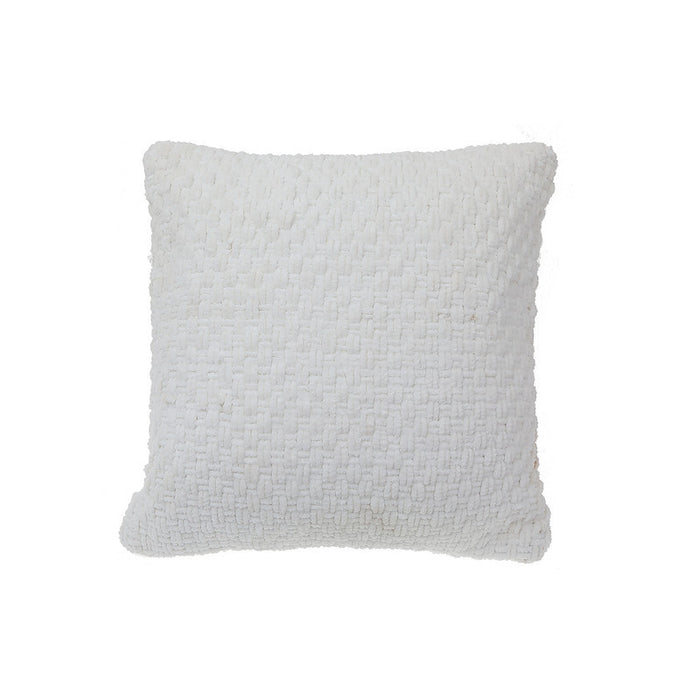 Coussin natté blanc - ensemble de 2 coussins