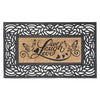 Tapis de plancher « Live Laugh Love » en caoutchouc et fibre de noix de coco