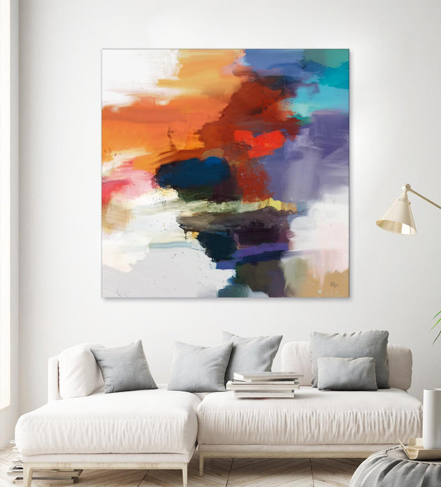 Œuvre d’art murale Giant Art « Interplay » 54 x 54