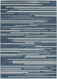 Carpette Faith couleur pétrole-crème - 7 pi 10 pox 10 pi 2 po