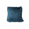 Coussin à fourrure bleu sarcelle - ensemble de 2 coussins