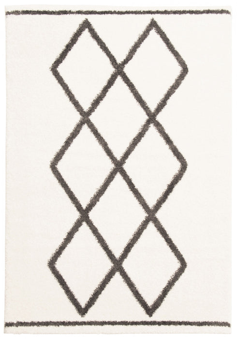 Carpette à poil long Sophia ivoire 3 pi 11 po x 6 pi 0 po