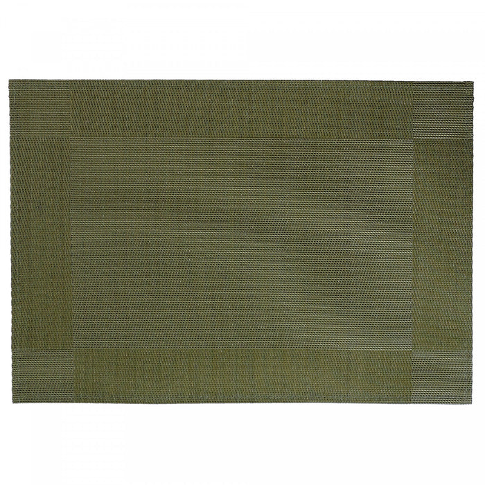 Napperon vert en vinyle de style classique - ensemble de 12