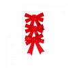 3 boucles brillantes rouges - ensemble de 6 articles d’emballage-cadeau