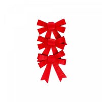 3 boucles brillantes rouges - ensemble de 6 articles d’emballage-cadeau