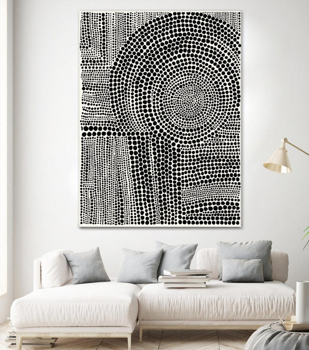 Œuvre d’art murale Giant Art « Clustered Dots B » 72 x 54