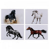 Œuvre d’art murale sur toile 16 x 24 représentant des chevaux au galop - ensemble de 4 décorations murales