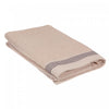 Serviette de bain brodée luxueuse 30 x 60 taupe - ensemble de 2 serviettes