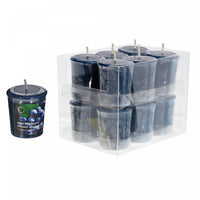 Bougie Mushroom Votive arôme de bleuets sauvages - ensemble de 12