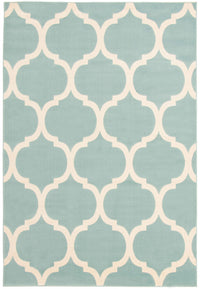 Carpette Aliya turquoise 4 pi 7 po x 6 pi 7 po