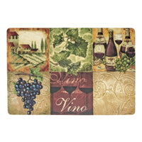 Napperon Eva 12 x 18 orné d’un vignoble - ensemble de 12