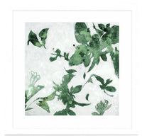 Œuvre d’art murale encadrée blanche « High Flying I » 30 x 30