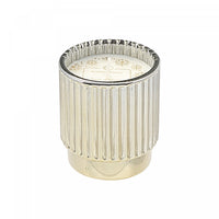 Bougie parfumée côtelée électroplaquée or de 4,6 oz à arôme de baie d’hiver - ensemble de 2