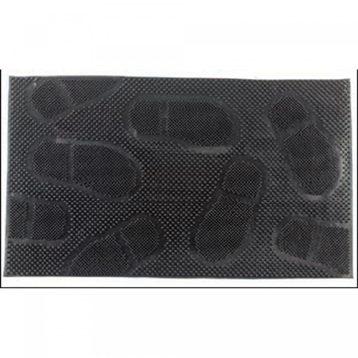 Tapis de plancher à épingles en caoutchouc avec traces de pas