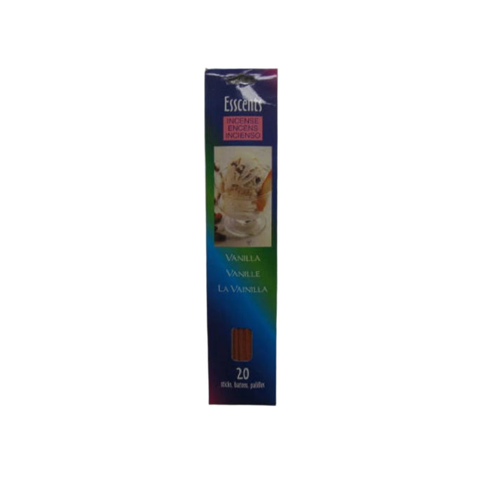 Bâtons à arôme de vanille d’Esscents - ensemble de 8 paquets de bâtons d’encens