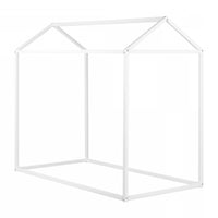  Sweedi Maison de Lit Simple - Blanc solide 