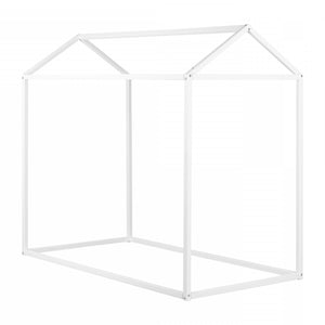 Sweedi Maison de Lit Simple - Blanc solide