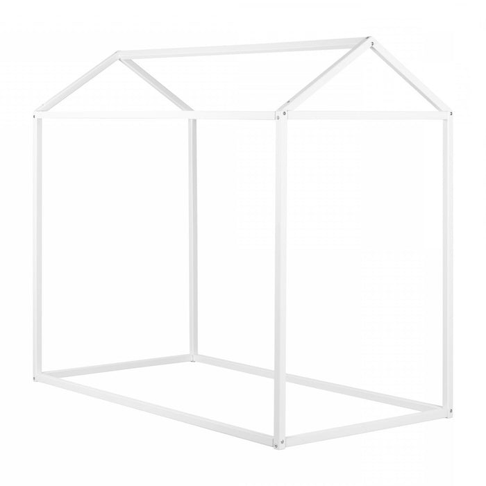 Sweedi Maison de Lit Simple - Blanc solide