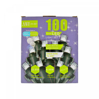Jeu de 100 lumières à DEL de 5 mm pour l’intérieur et l’extérieur avec ampoules transparentes - ensemble de 2 jeux de lumières de Noël