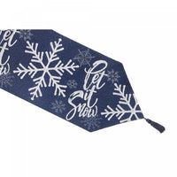 Chemin de table en tapisserie de 36 po « Let It Snow »