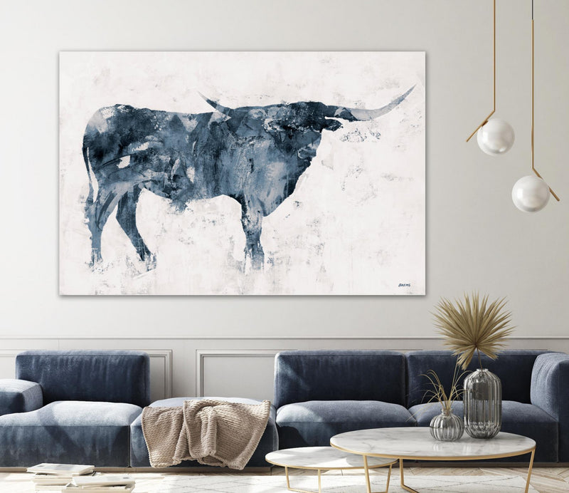 Œuvre d’art murale Giant Art « Longhorn V2 » 84 x 54