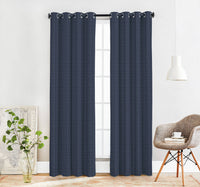 Paire de panneaux de rideaux bleus à oeillets Offaly - 54x95