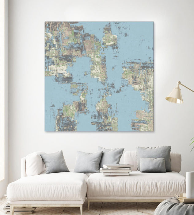 Œuvre d’art murale Giant Art « Memory Block Ii » 54 x 54