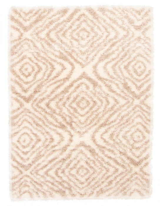 Carpette Agalia Abstract ivoire-beige - 6 pi 7 pox 9 pi 6 po