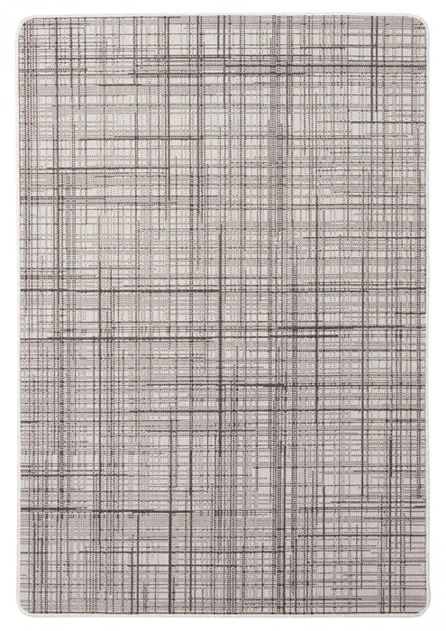 Carpette Panthea grise - 4 pi 4 po x 6 pi 5 po