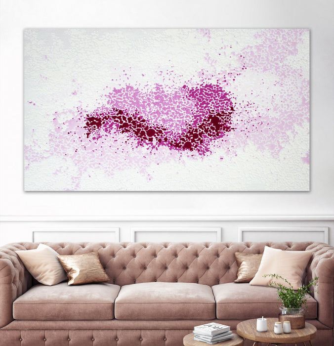 Œuvre d’art murale Giant Art « Hues Of Quinacridone Violet » 84 x 48