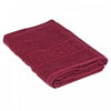Serviette de bain nattée bourgogne 27 x 50 - ensemble de 2 serviettes