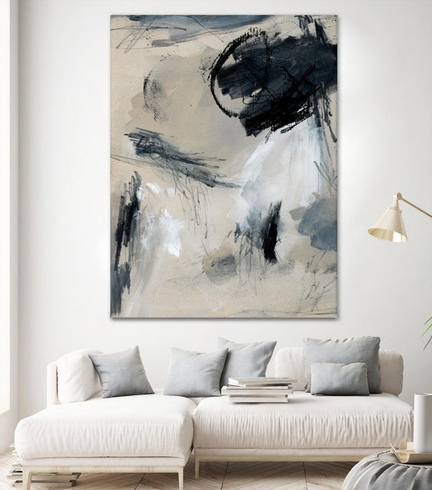 Œuvre d’art murale Giant Art « Scribble Abstract I » 72 x 54