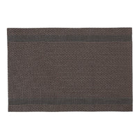 Napperon Mackenzie de couleur chocolat en vinyle - ensemble de 12