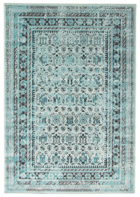 Carpette Awena turquoise 5 pi 3 po x 7 pi 7 po