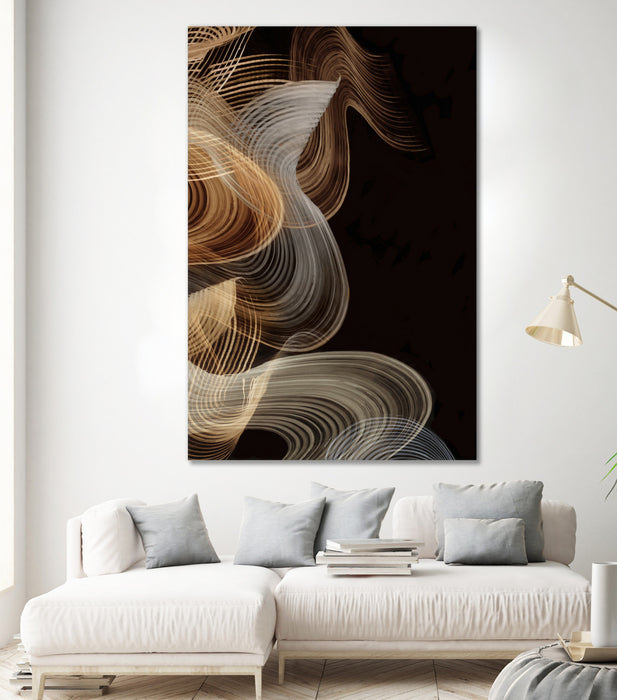 Œuvre d’art murale Giant Art « Smokey Lines » 84 x 54