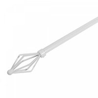 Ensemble de tringles à rideaux Vertex de 16 à 19 mm en métal - blanc