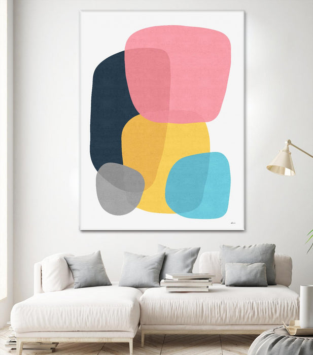 Œuvre d’art murale Giant Art « Abstract Vii » 72 x 54