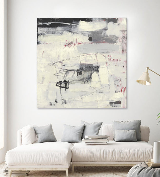Œuvre d’art murale Giant Art « Structures From Silence » 72 x 72