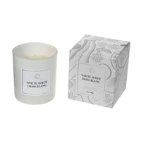 Bougie parfumée de luxe de 7 oz à arôme de daim blanc dans une boîte cadeau - ensemble de 2