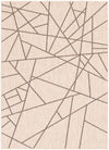 Carpette Sadie Abstract argent-noir - 5 pi 3 pox 7 pi 7 po
