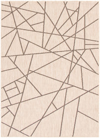 Carpette Sadie Abstract argent-noir - 5 pi 3 pox 7 pi 7 po
